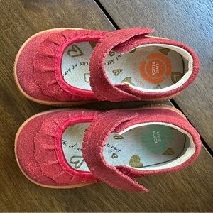 Red sparkly Livie and Luca Mary Jane shoes